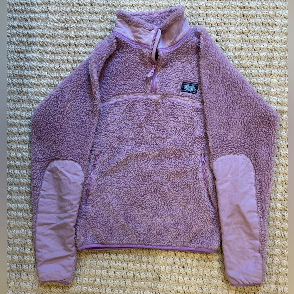 Madhappy Fall Sherpa Half Zip size Small in Lilac - Picture 3 of 9